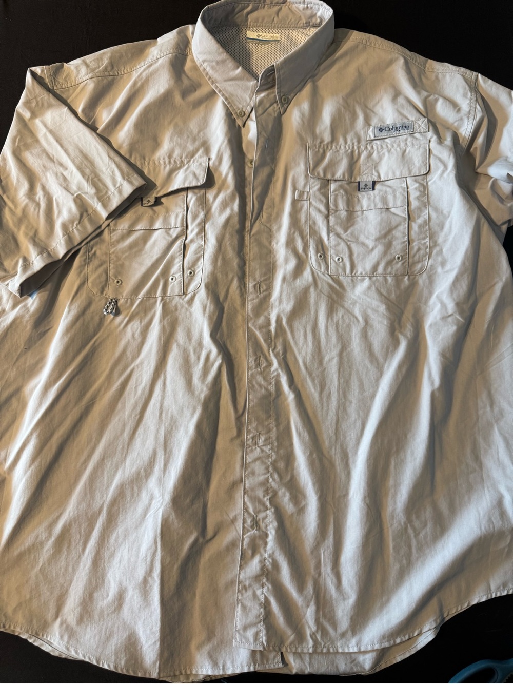 Columbia Men's Short-Sleeve Fishing Shirt - Light Gray